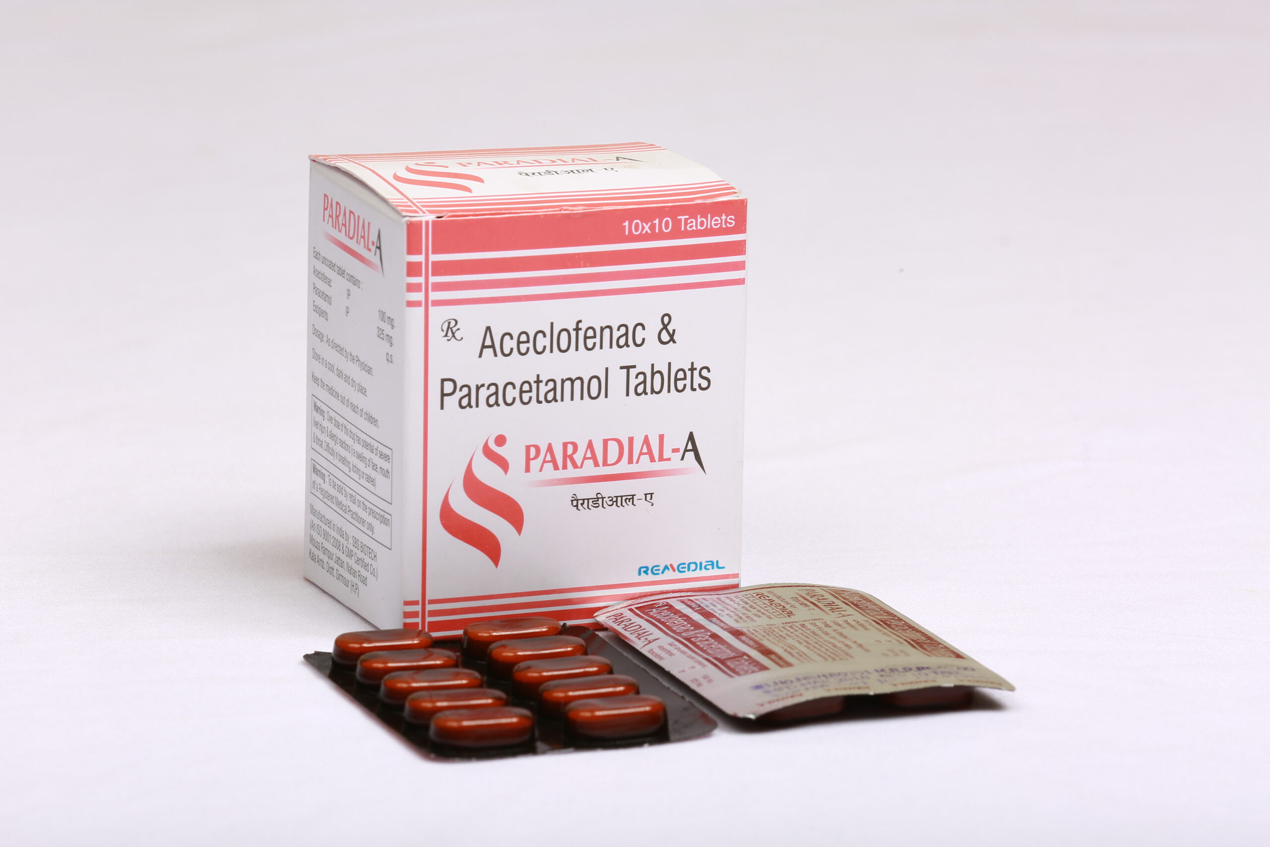 PARADIAL-A (Aceclofenac 100mg + Para 325mg)