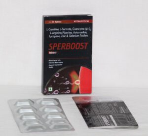 SPERBOOST (L-Carnitine L-Tartrate Coenzyme L-Aginine Astaxanthin)