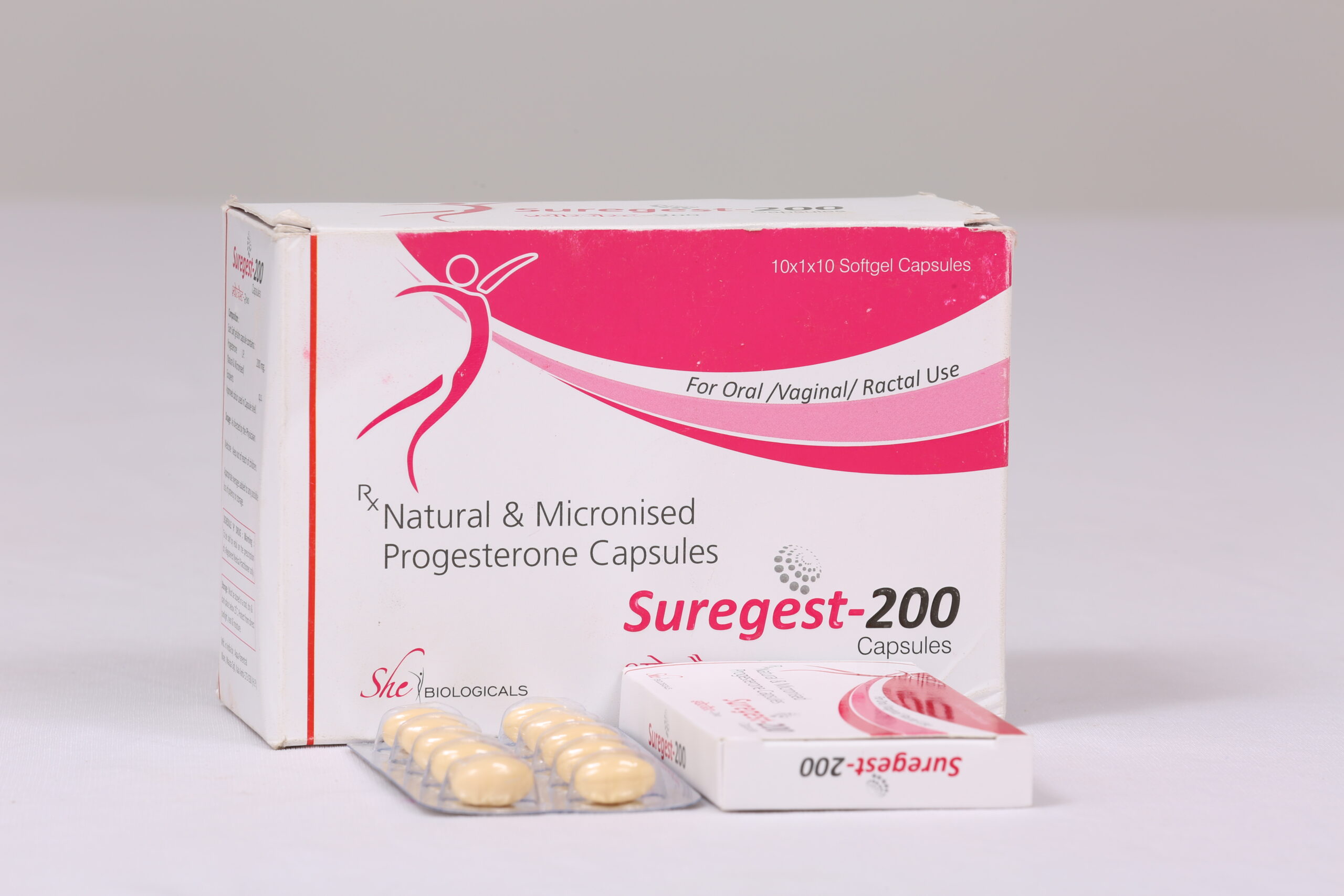 SUREGEST-200 (Natural Micronised Progestrone 200 mg)