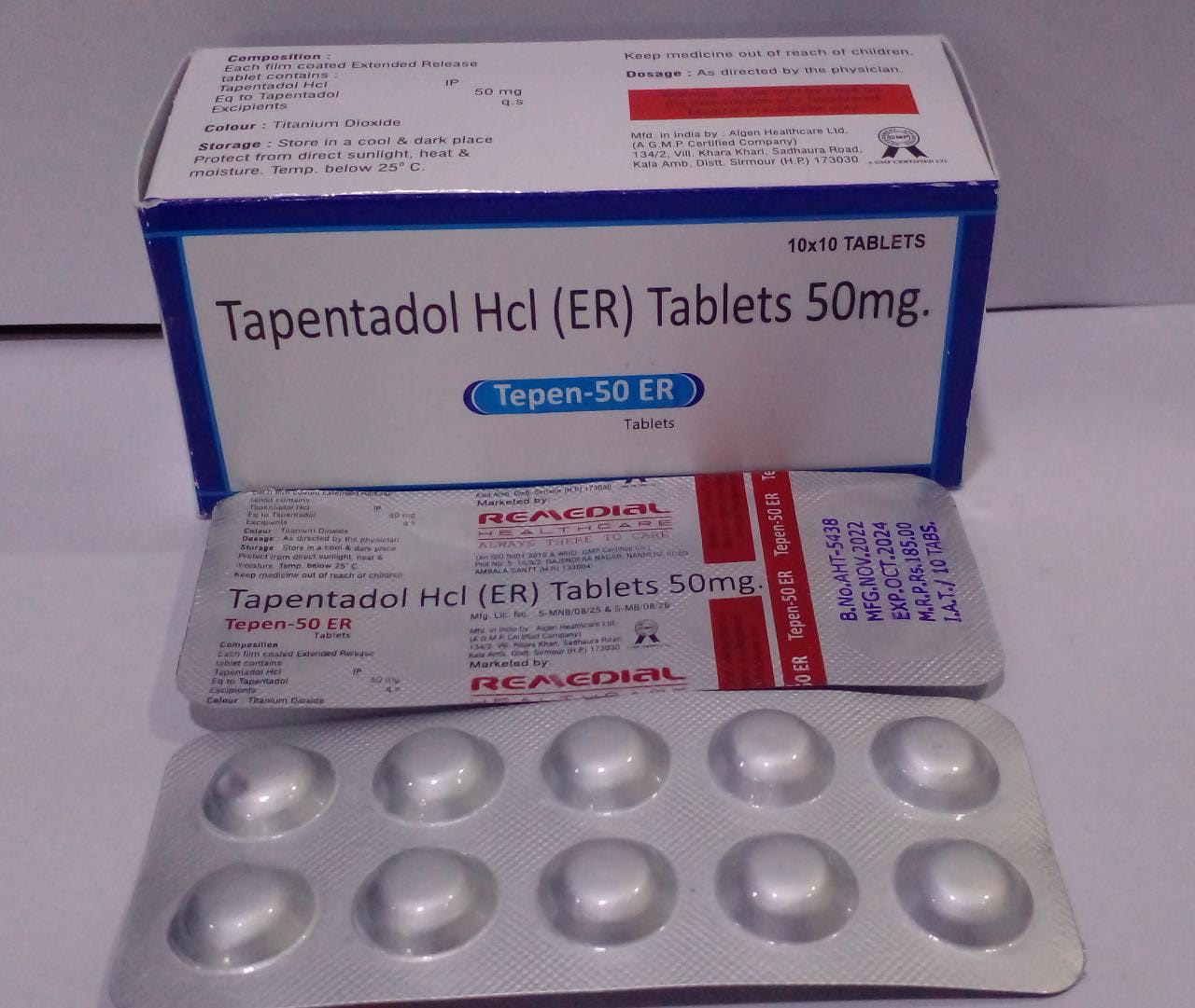 TEPEN-50ER (Tapentadol Hcl (ER) Tablets 50mg)