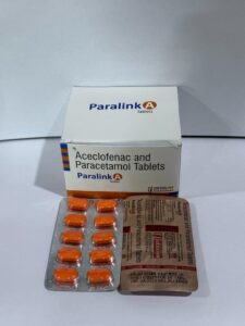 PARALINK-A (Aceclofenac 100mg + Para 325mg Tabs.)